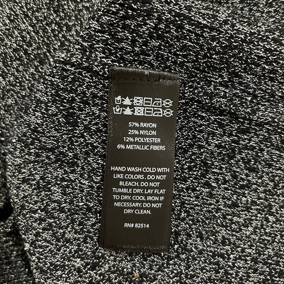 Nwt house of Harlow 1960 metallic black cutout knit sweater dress size M - Picture 5 of 6